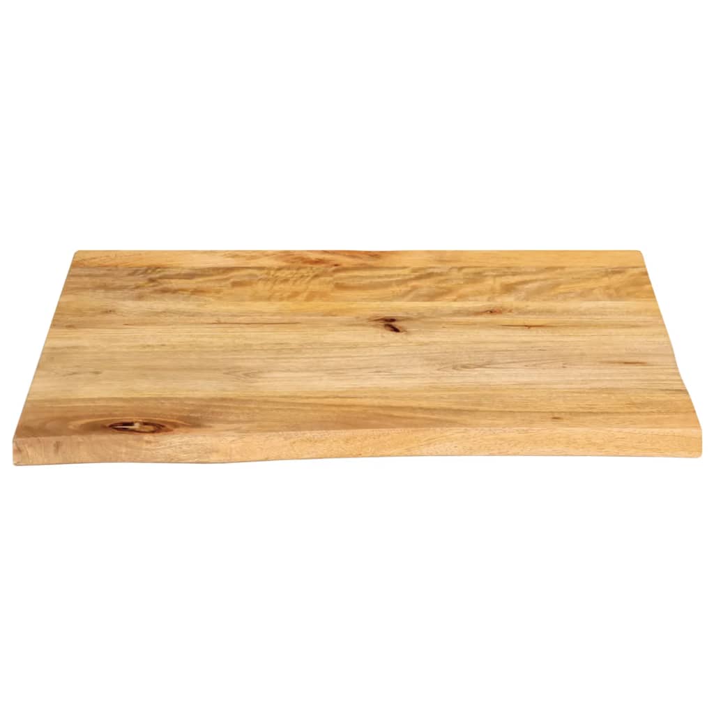 Tafelblad met natuurlijke rand 40x40x2,5 cm massief mangohout