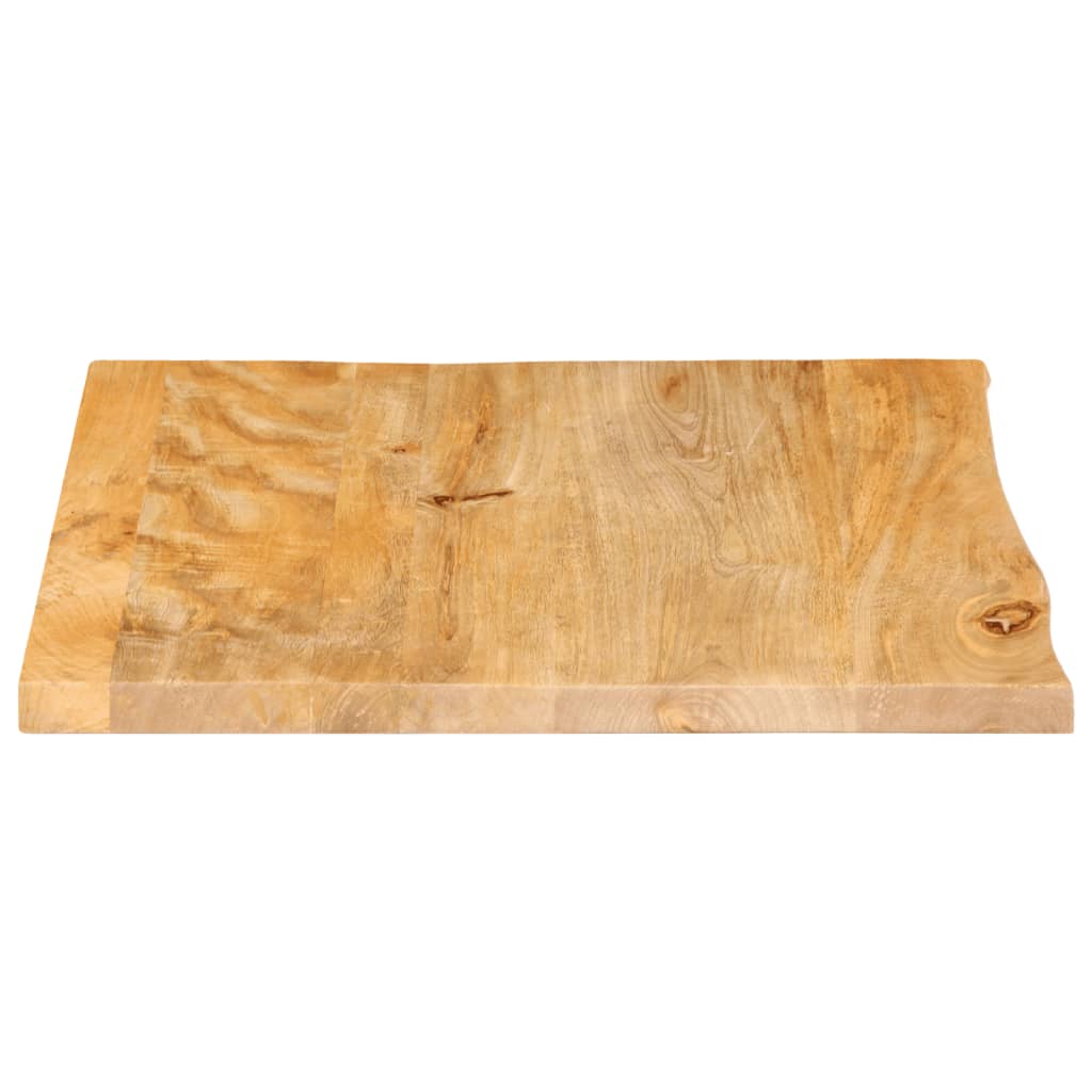 Tafelblad met natuurlijke rand 40x40x2,5 cm massief mangohout