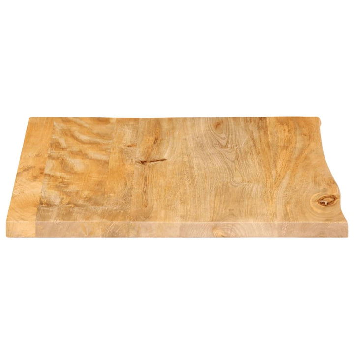 Tafelblad met natuurlijke rand 40x40x2,5 cm massief mangohout