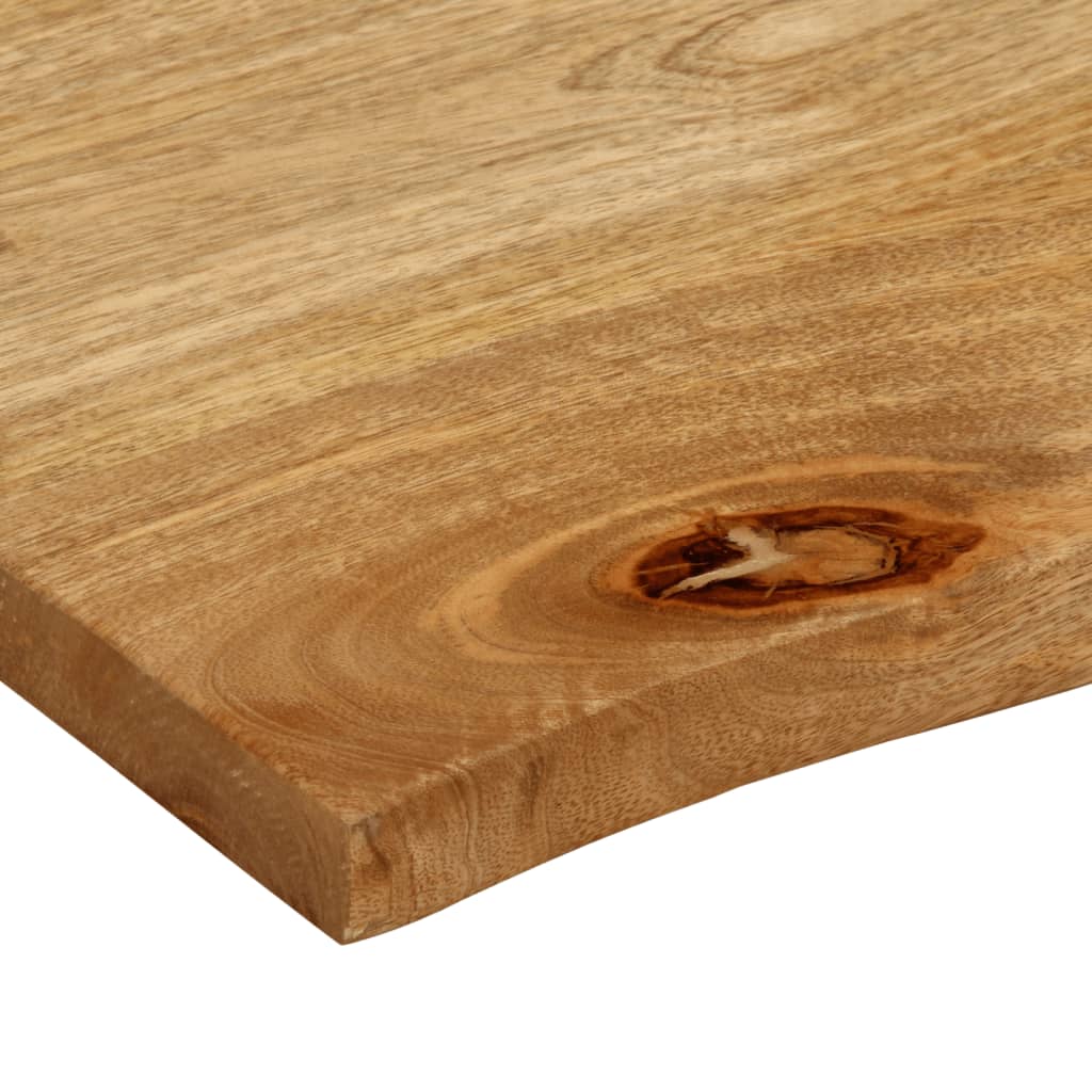 Tafelblad met natuurlijke rand 40x40x2,5 cm massief mangohout