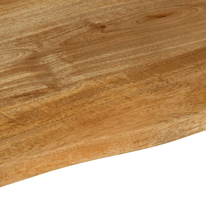 Tafelblad met natuurlijke rand 80x60x2,5 cm massief mangohout