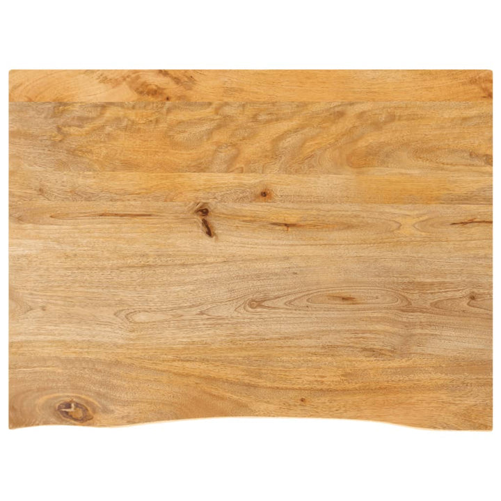 Tafelblad met natuurlijke rand 90x60x2,5 cm massief mangohout