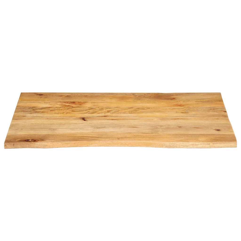 Tafelblad met natuurlijke rand 90x80x2,5 cm massief mangohout