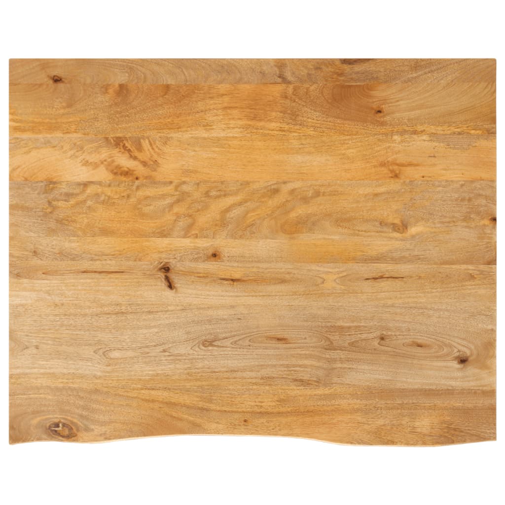 Tafelblad met natuurlijke rand 110x80x2,5 cm massief mangohout