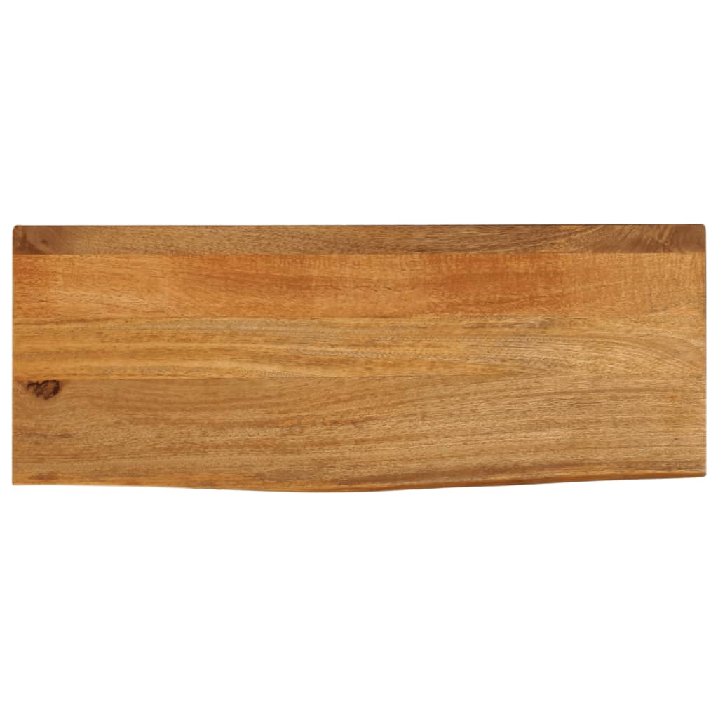 Tafelblad met natuurlijke rand 90x30x2,5 cm massief mangohout