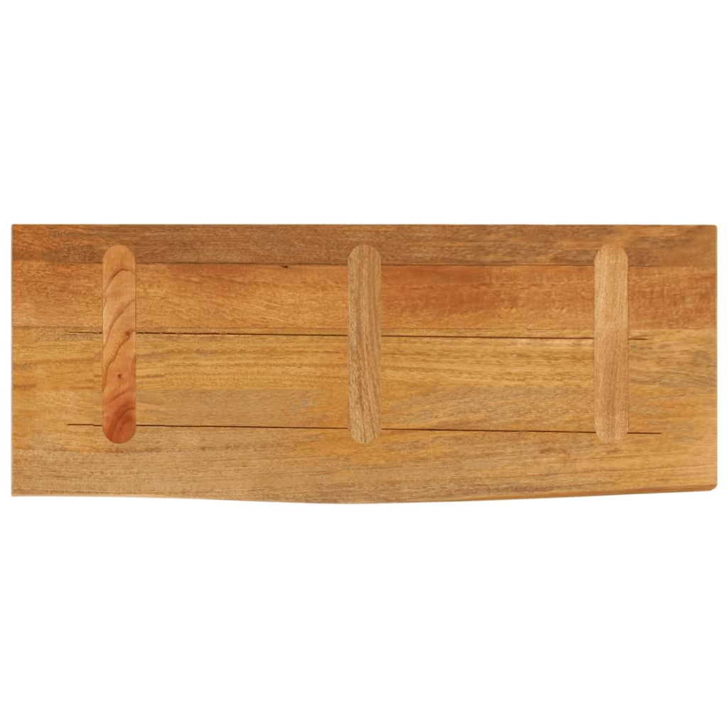 Tafelblad met natuurlijke rand 90x30x2,5 cm massief mangohout