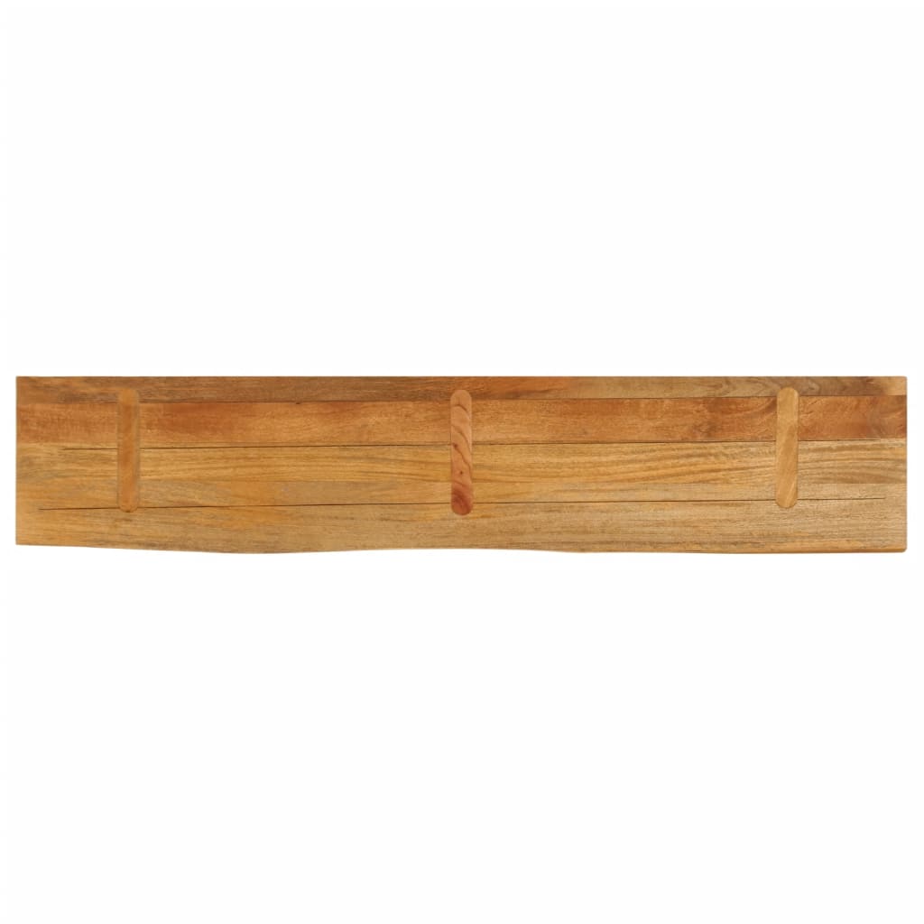 Tafelblad met natuurlijke rand 180x40x2,5 cm massief mangohout