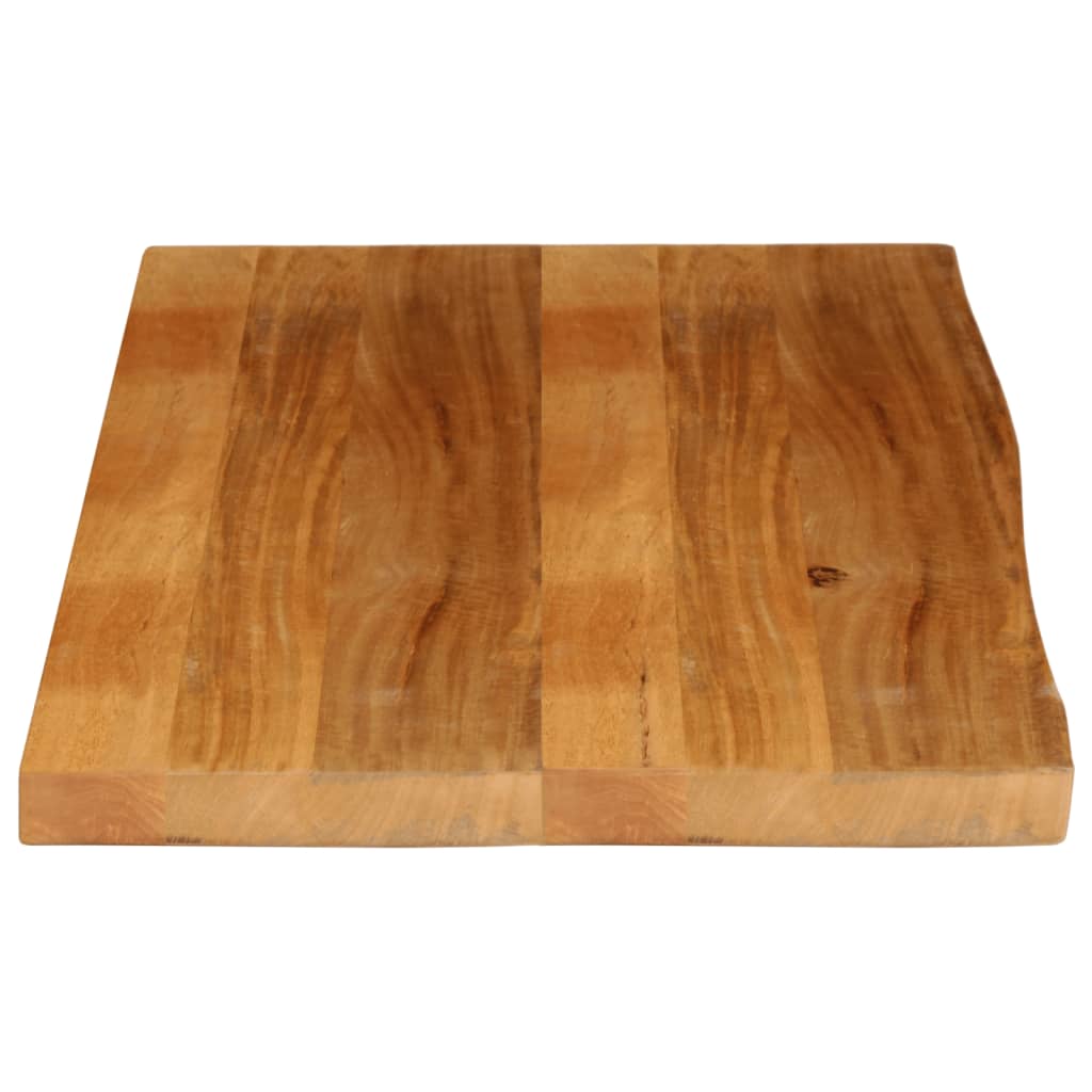 Tafelblad met natuurlijke rand 100x60x2,5 cm massief mangohout