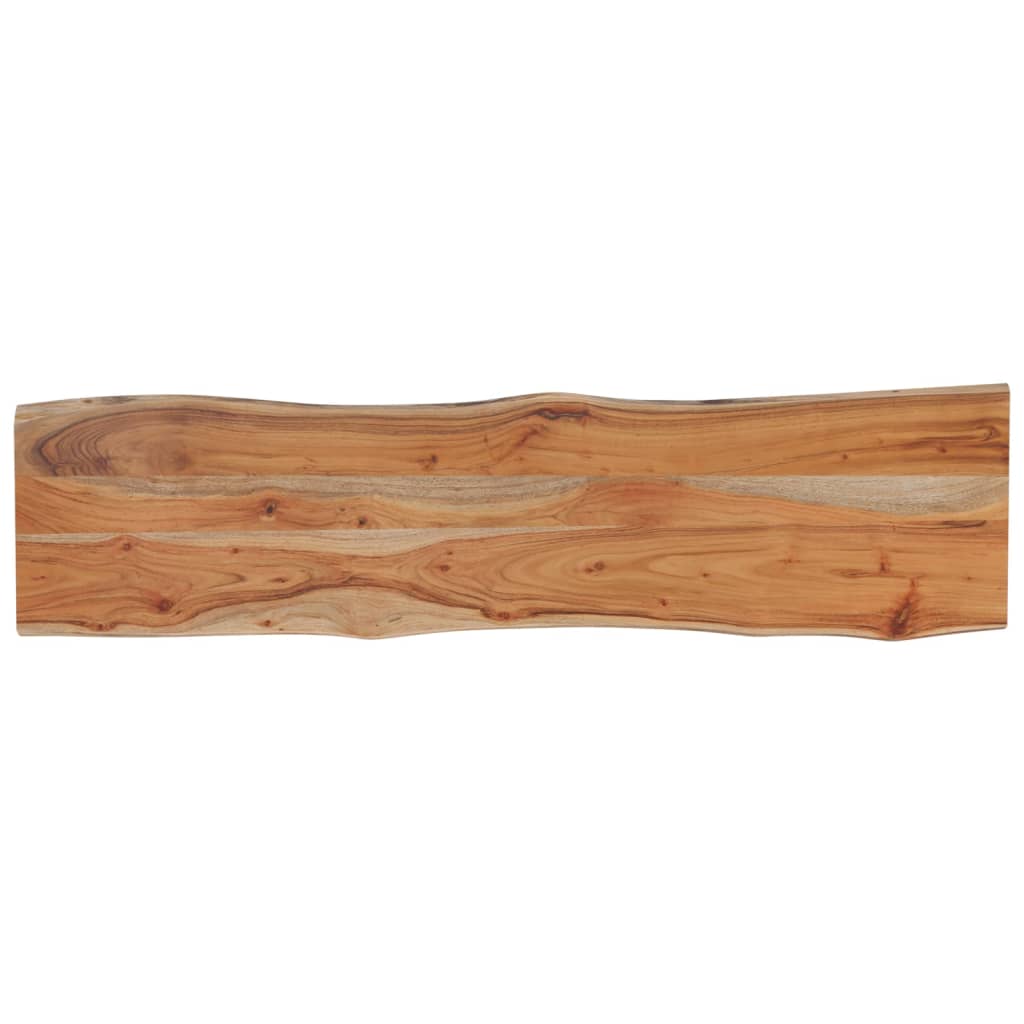 Tafelblad rechthoekig natuurlijke rand 160x40x2,5 cm acaciahout