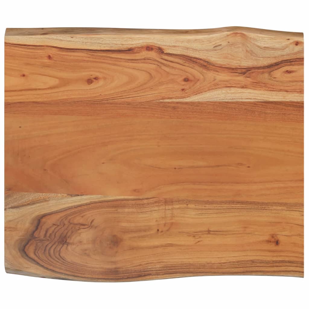 Tafelblad rechthoekig natuurlijke rand 70x60x2,5 cm acaciahout