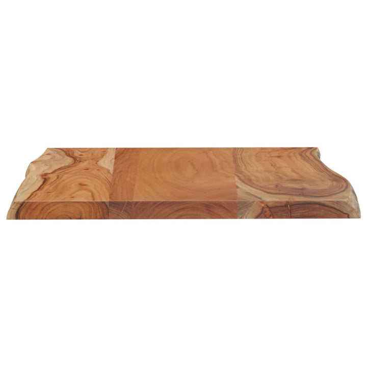 Tafelblad rechthoekig natuurlijke rand 80x60x2,5 cm acaciahout