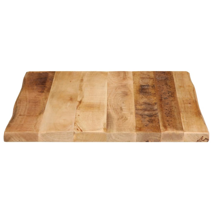 Tafelblad met natuurlijke rand 40x40x2,5 cm massief mangohout