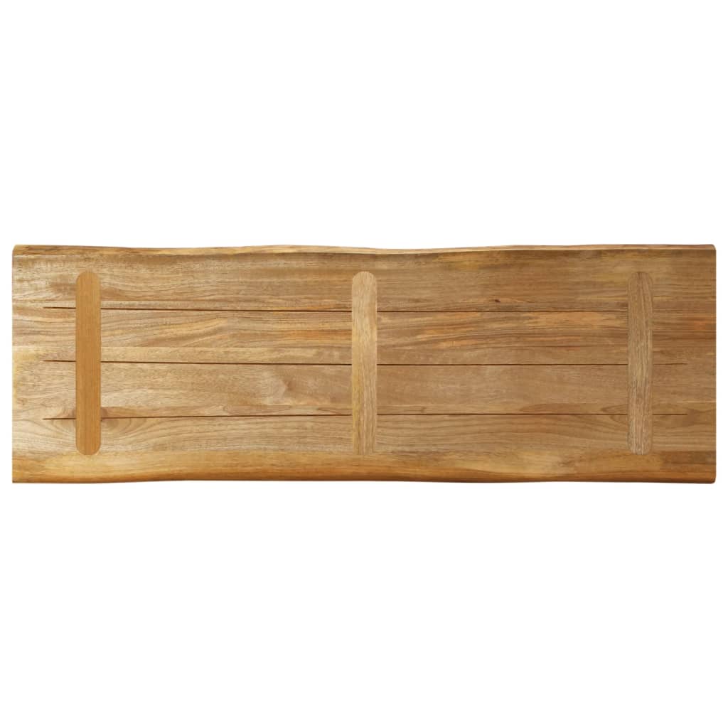 Tafelblad met natuurlijke rand 110x40x2,5 cm massief mangohout