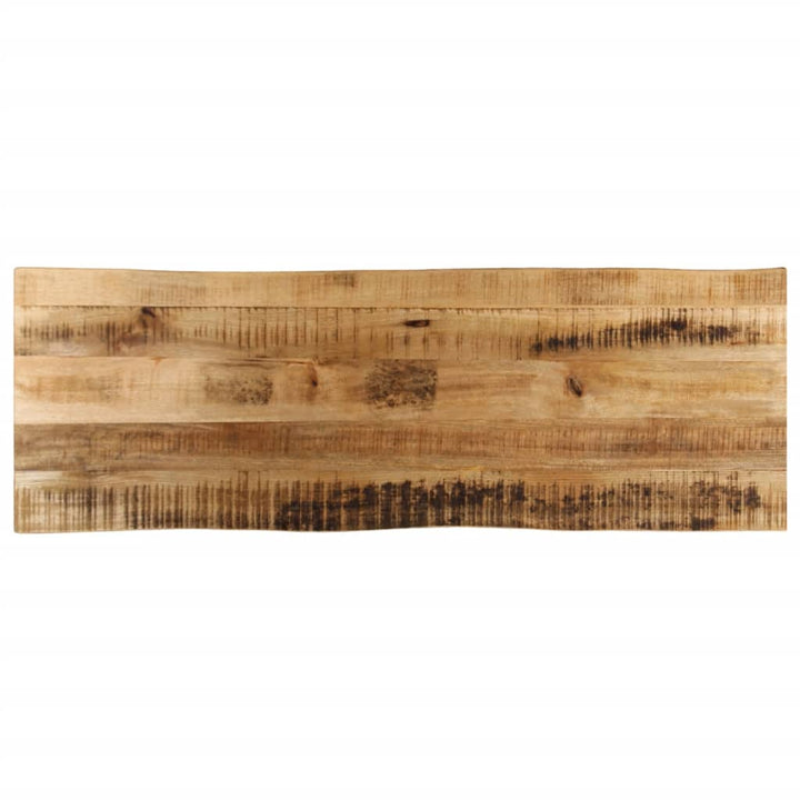 Tafelblad met natuurlijke rand 140x40x2,5 cm massief mangohout