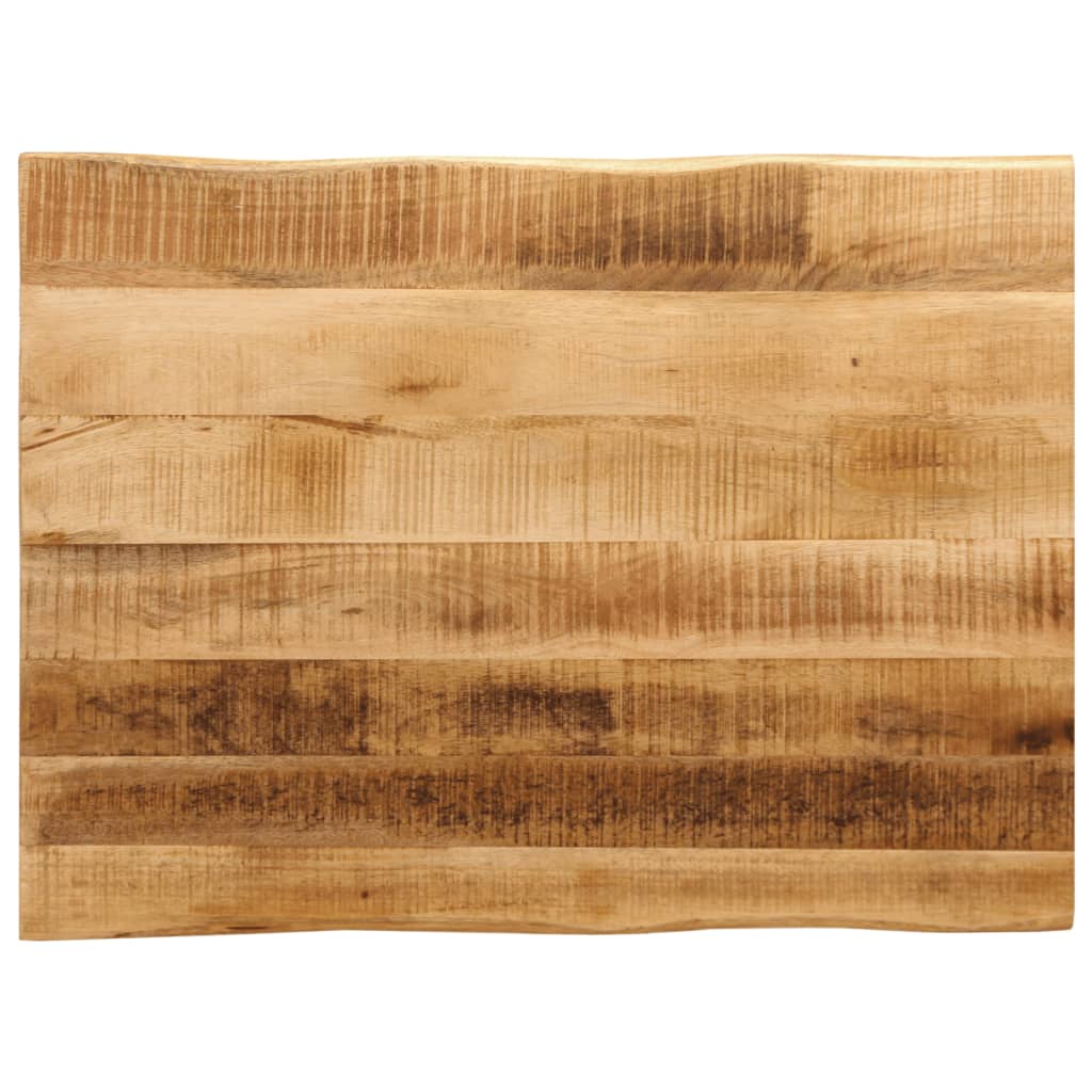 Tafelblad met natuurlijke rand 80x60x2,5 cm massief mangohout