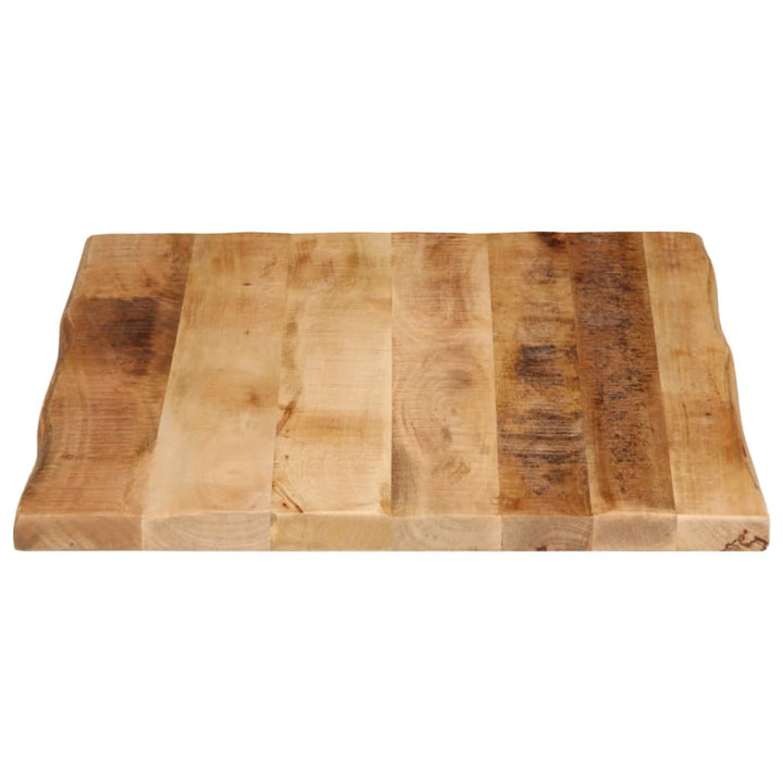 Tafelblad met natuurlijke rand 80x60x2,5 cm massief mangohout