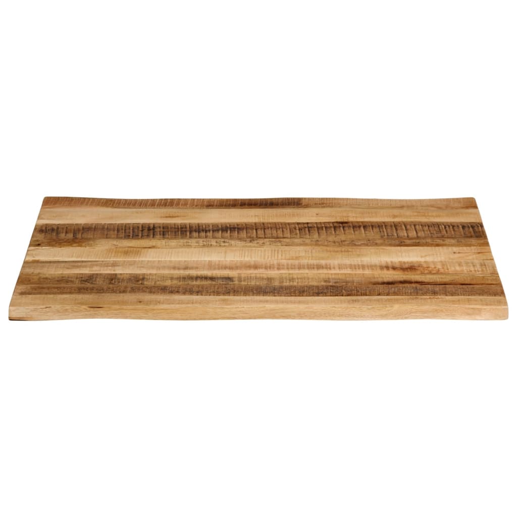 Tafelblad met natuurlijke rand 90x80x2,5 cm massief mangohout