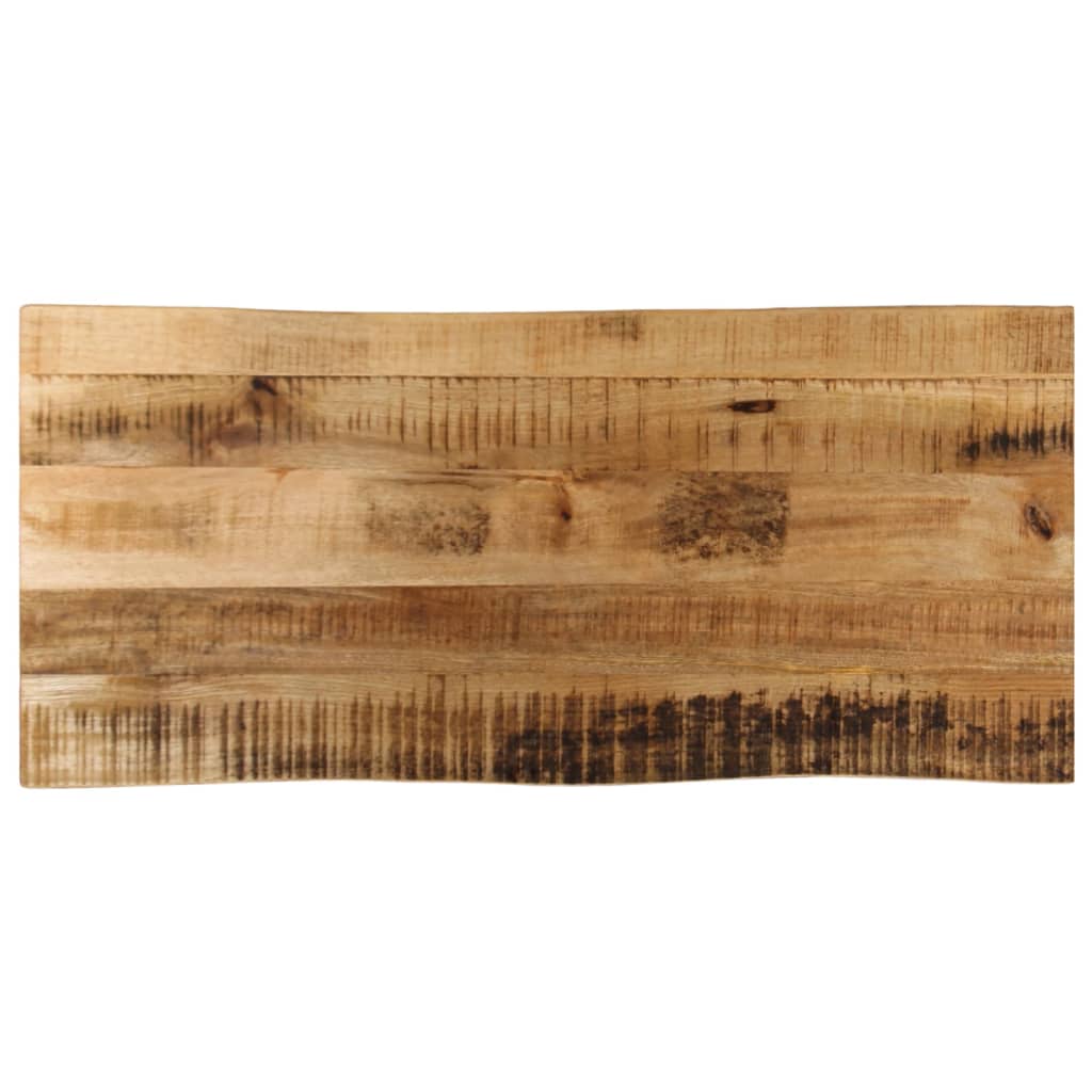 Tafelblad met natuurlijke rand 80x40x3,8 cm massief mangohout