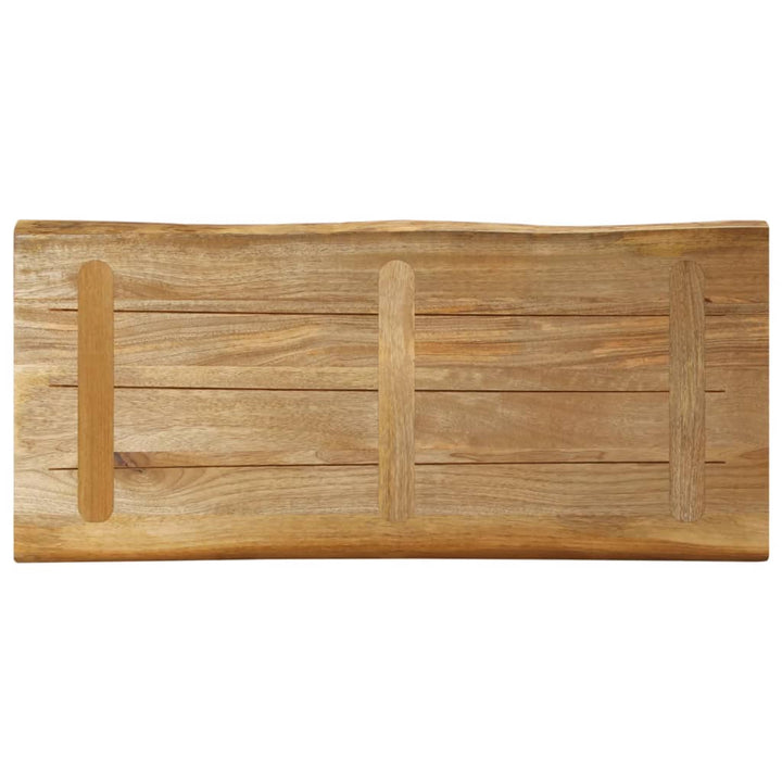 Tafelblad met natuurlijke rand 90x40x3,8 cm massief mangohout