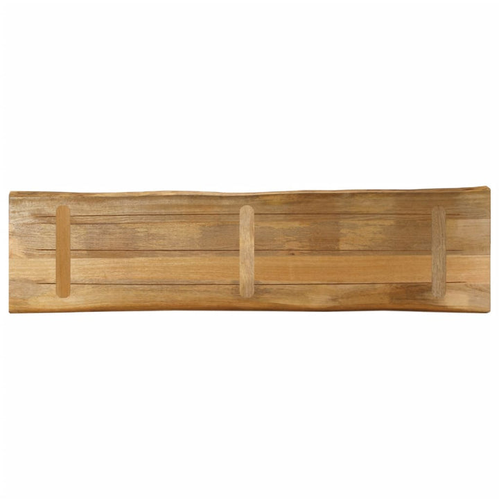 Tafelblad met natuurlijke rand 160x40x3,8 cm massief mangohout