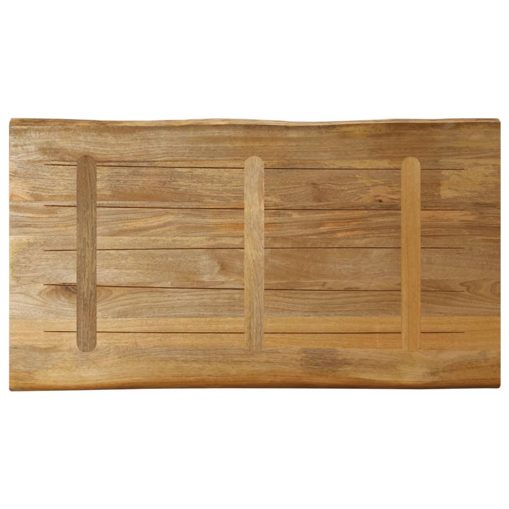 Tafelblad met natuurlijke rand 100x60x3,8 cm massief mangohout