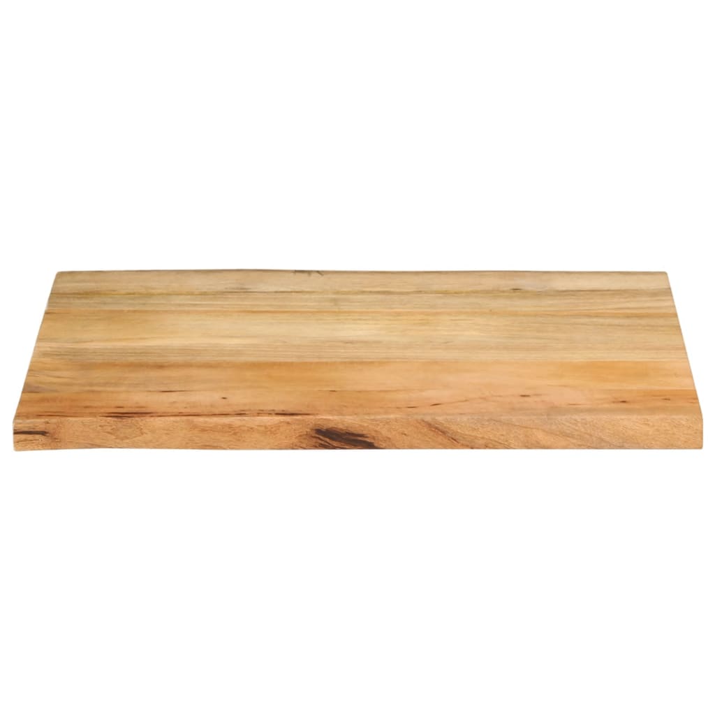 Tafelblad met natuurlijke rand 80x60x2,5 cm massief mangohout