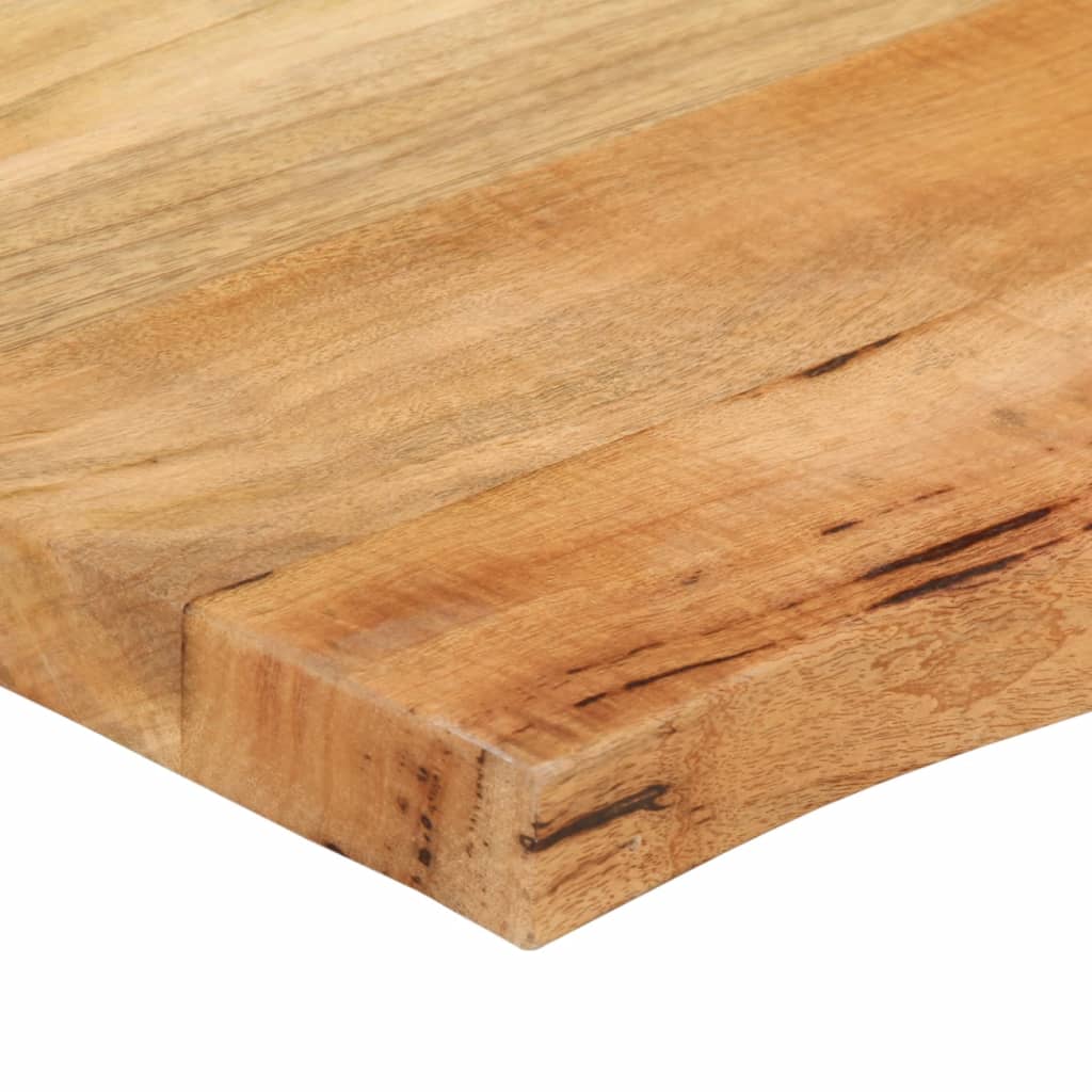 Tafelblad met natuurlijke rand 80x60x2,5 cm massief mangohout