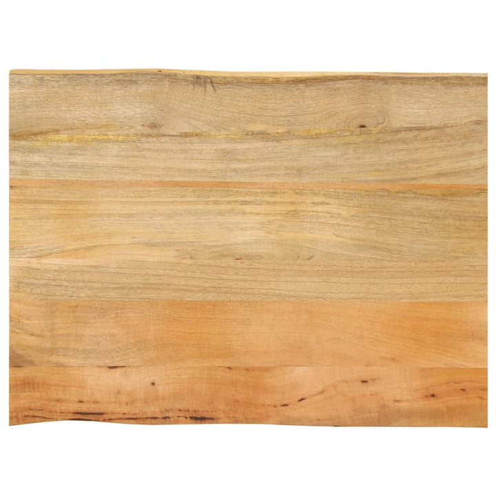 Tafelblad met natuurlijke rand 90x60x2,5 cm massief mangohout