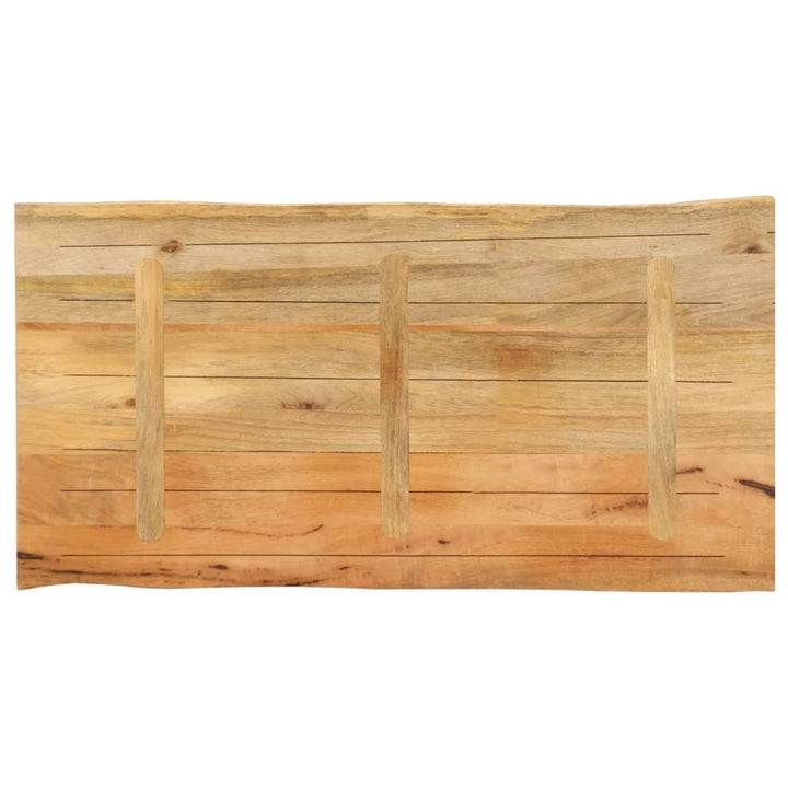 Tafelblad met natuurlijke rand 110x60x2,5 cm massief mangohout