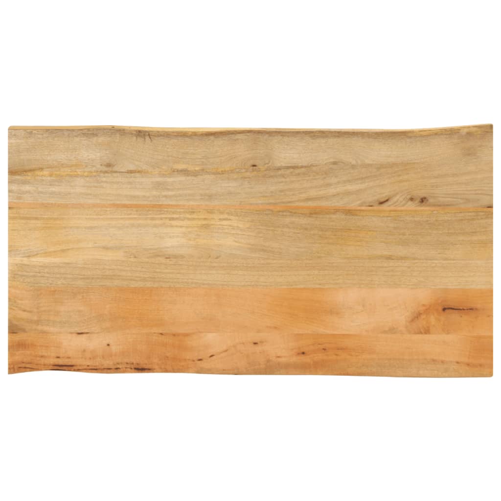 Tafelblad met natuurlijke rand 120x60x2,5 cm massief mangohout