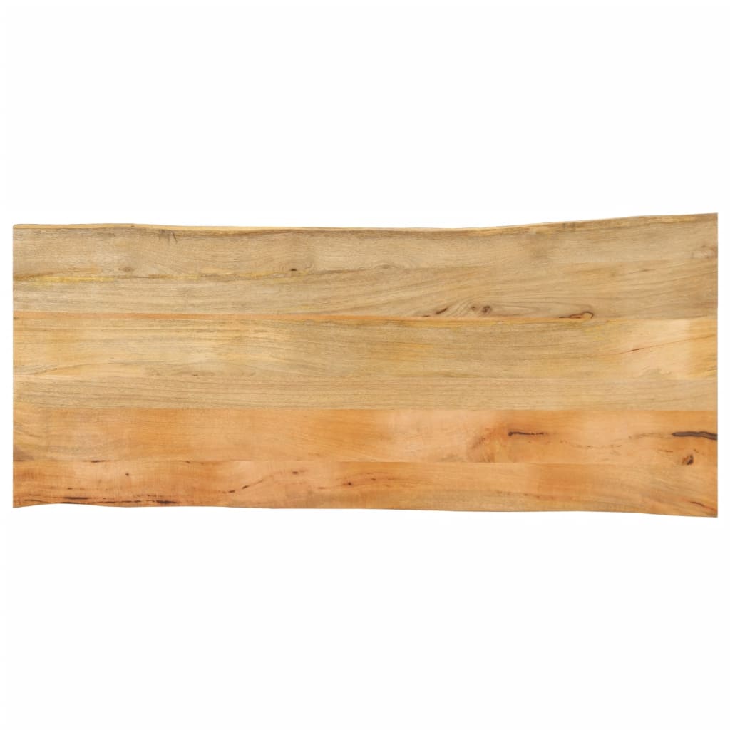 Tafelblad met natuurlijke rand 140x60x2,5 cm massief mangohout