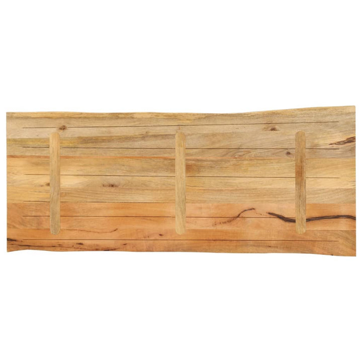 Tafelblad met natuurlijke rand 140x60x2,5 cm massief mangohout