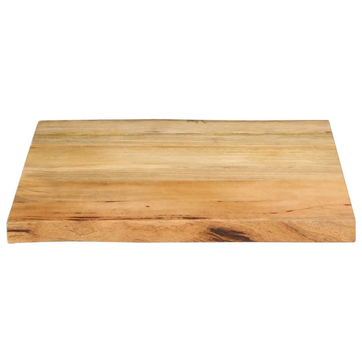 Tafelblad met natuurlijke rand 80x80x2,5 cm massief mangohout