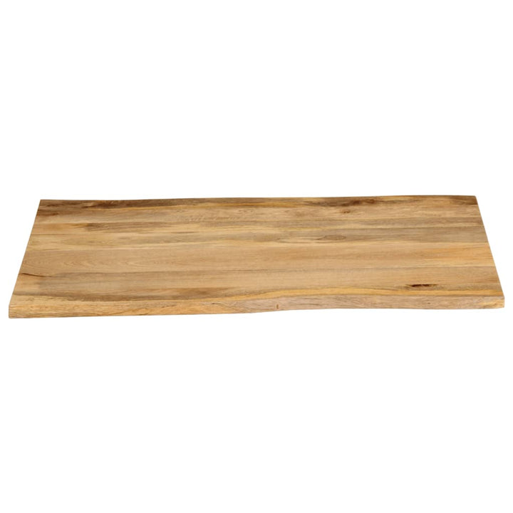 Tafelblad met natuurlijke rand 90x80x2,5 cm massief mangohout