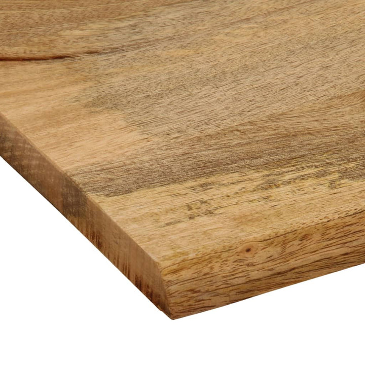 Tafelblad met natuurlijke rand 90x80x2,5 cm massief mangohout