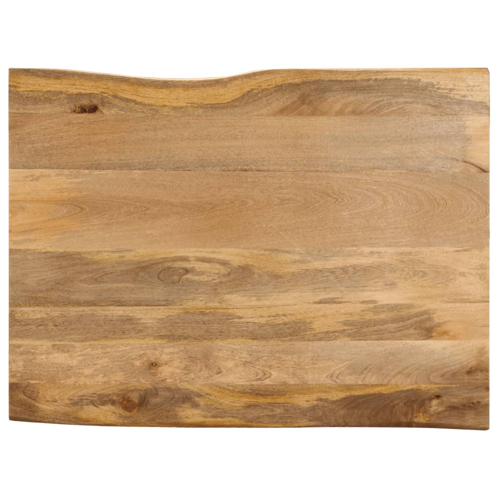 Tafelblad met natuurlijke rand 110x80x2,5 cm massief mangohout