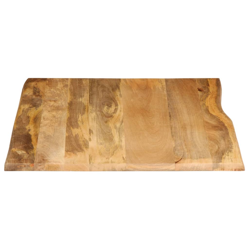 Tafelblad met natuurlijke rand 110x80x2,5 cm massief mangohout