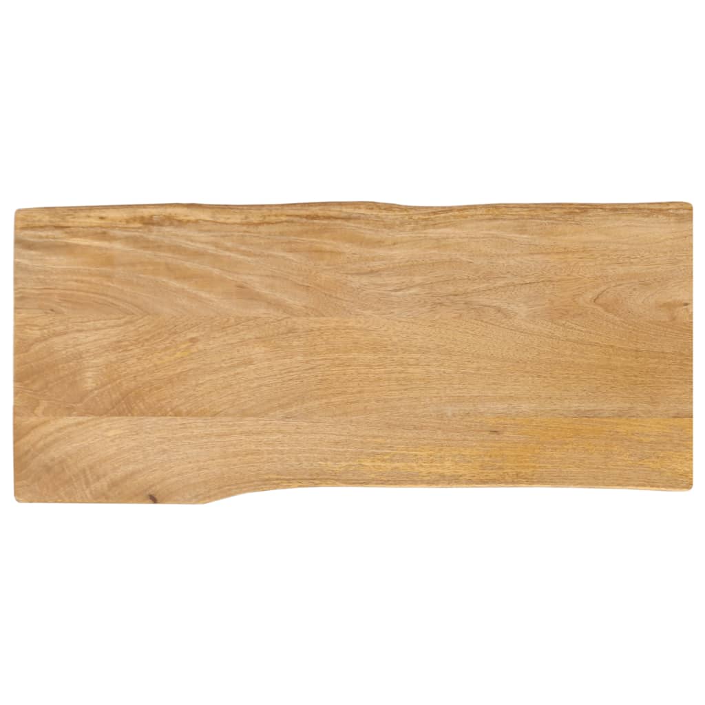 Tafelblad met natuurlijke rand 80x40x3,8 cm massief mangohout