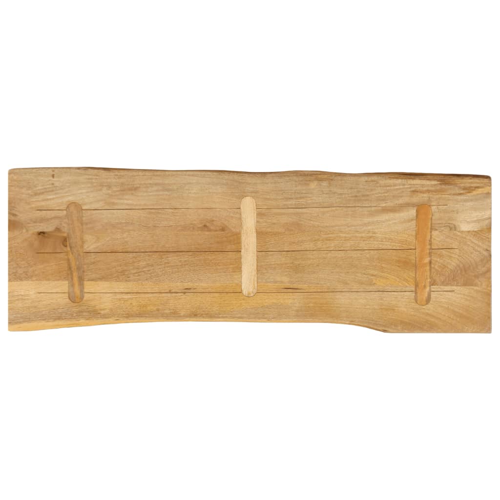 Tafelblad met natuurlijke rand 110x40x3,8 cm massief mangohout