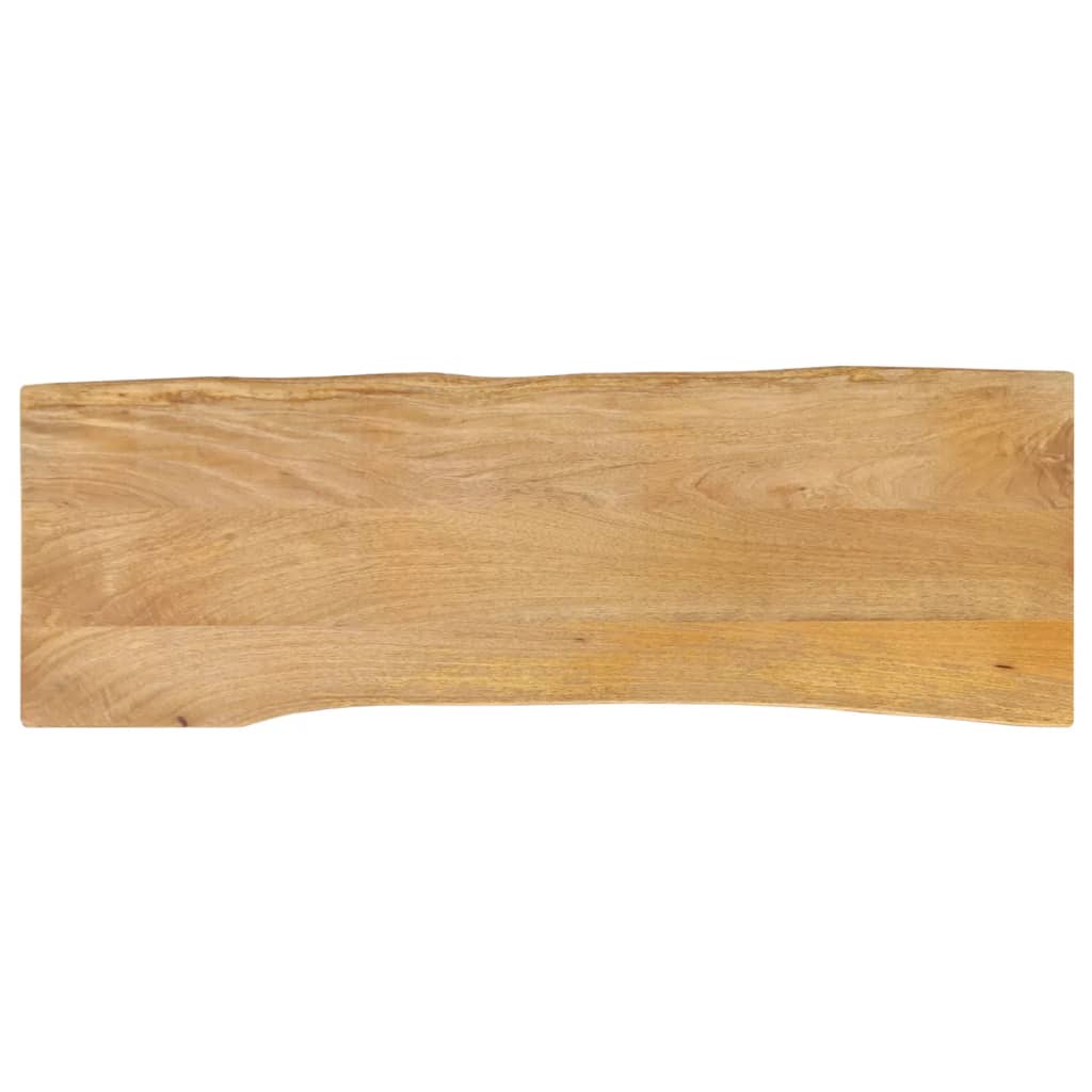 Tafelblad met natuurlijke rand 120x40x3,8 cm massief mangohout