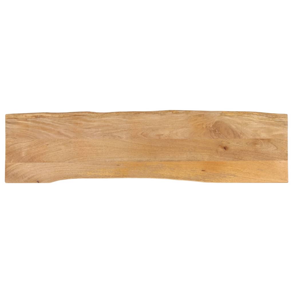 Tafelblad met natuurlijke rand 160x40x3,8 cm massief mangohout