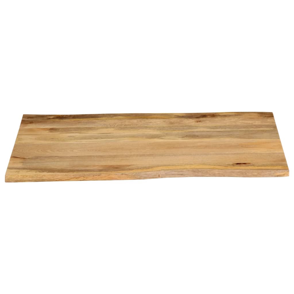 Tafelblad met natuurlijke rand 90x80x3,8 cm massief mangohout