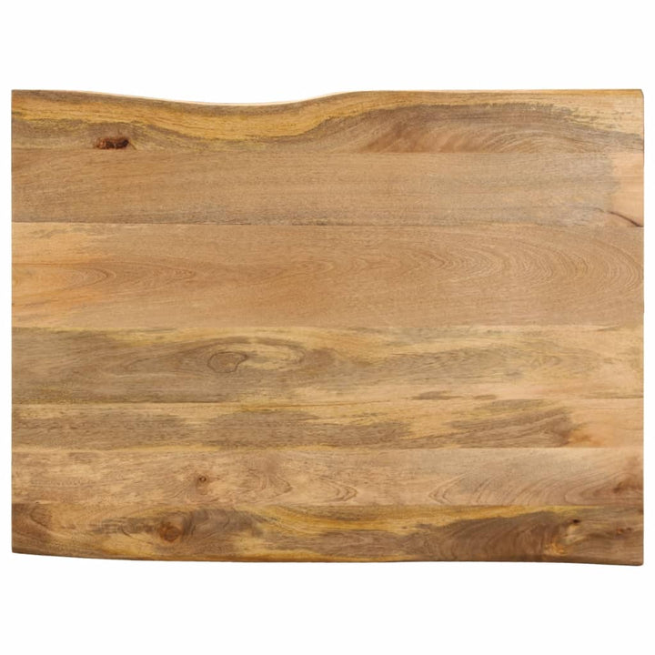 Tafelblad met natuurlijke rand 100x80x3,8 cm massief mangohout