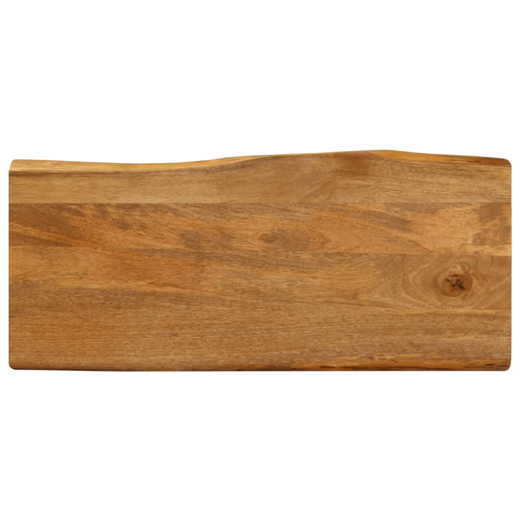 Tafelblad met natuurlijke rand 90x40x2,5 cm massief mangohout