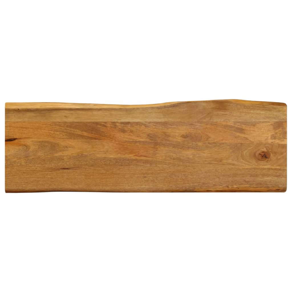 Tafelblad met natuurlijke rand 110x40x2,5 cm massief mangohout