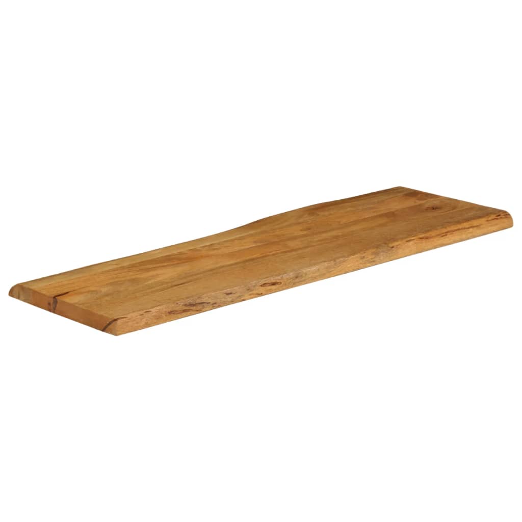 Tafelblad met natuurlijke rand 110x40x2,5 cm massief mangohout