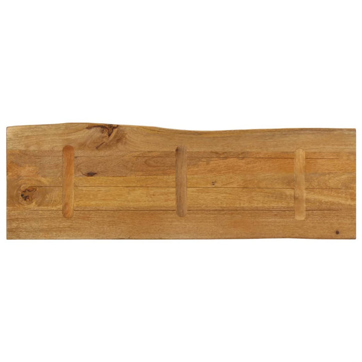 Tafelblad met natuurlijke rand 110x40x2,5 cm massief mangohout