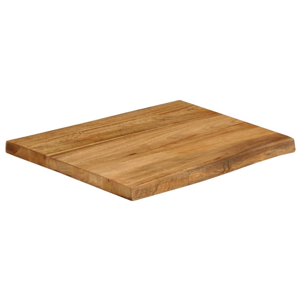 Tafelblad met natuurlijke rand 60x60x2,5 cm massief mangohout