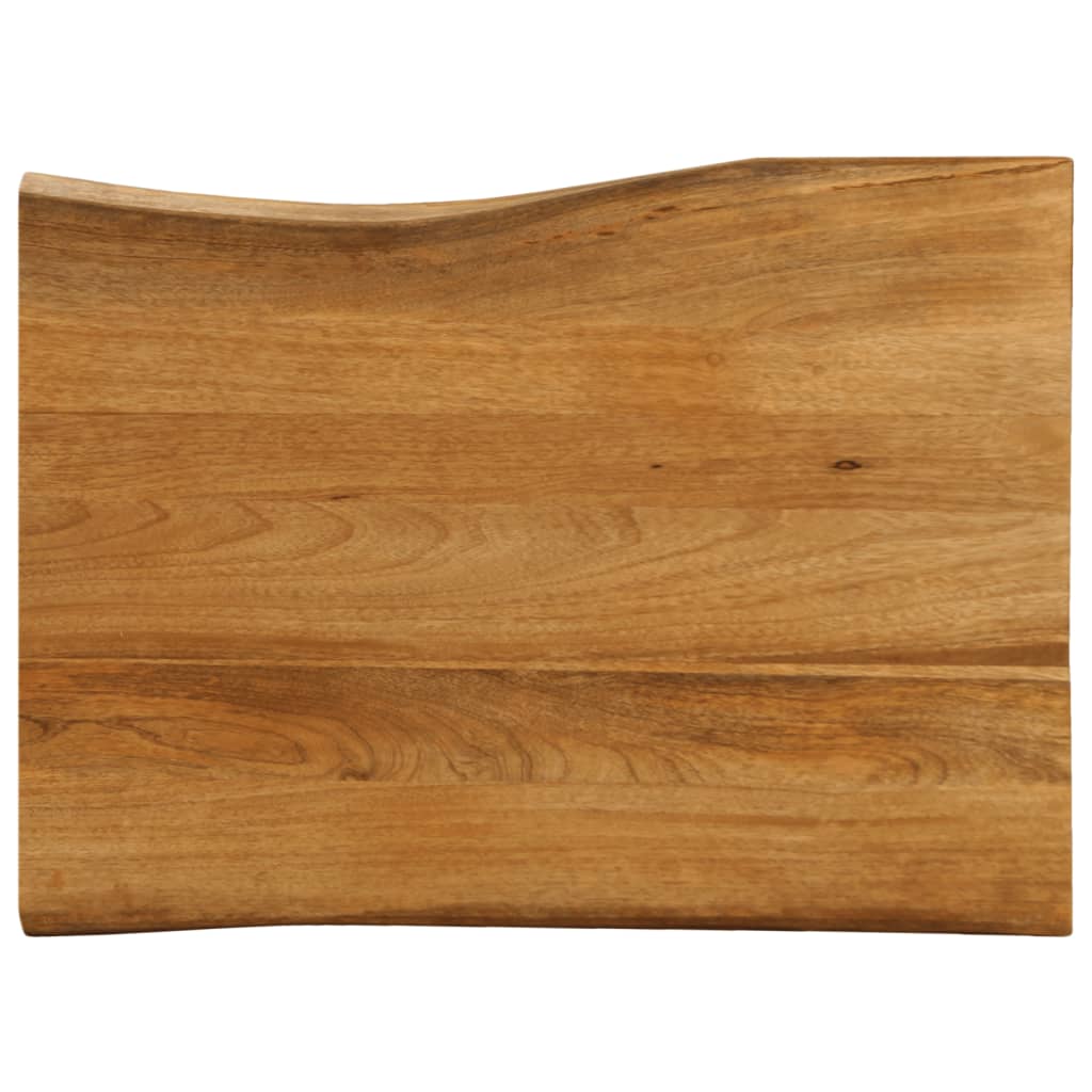 Tafelblad met natuurlijke rand 70x60x2,5 cm massief mangohout