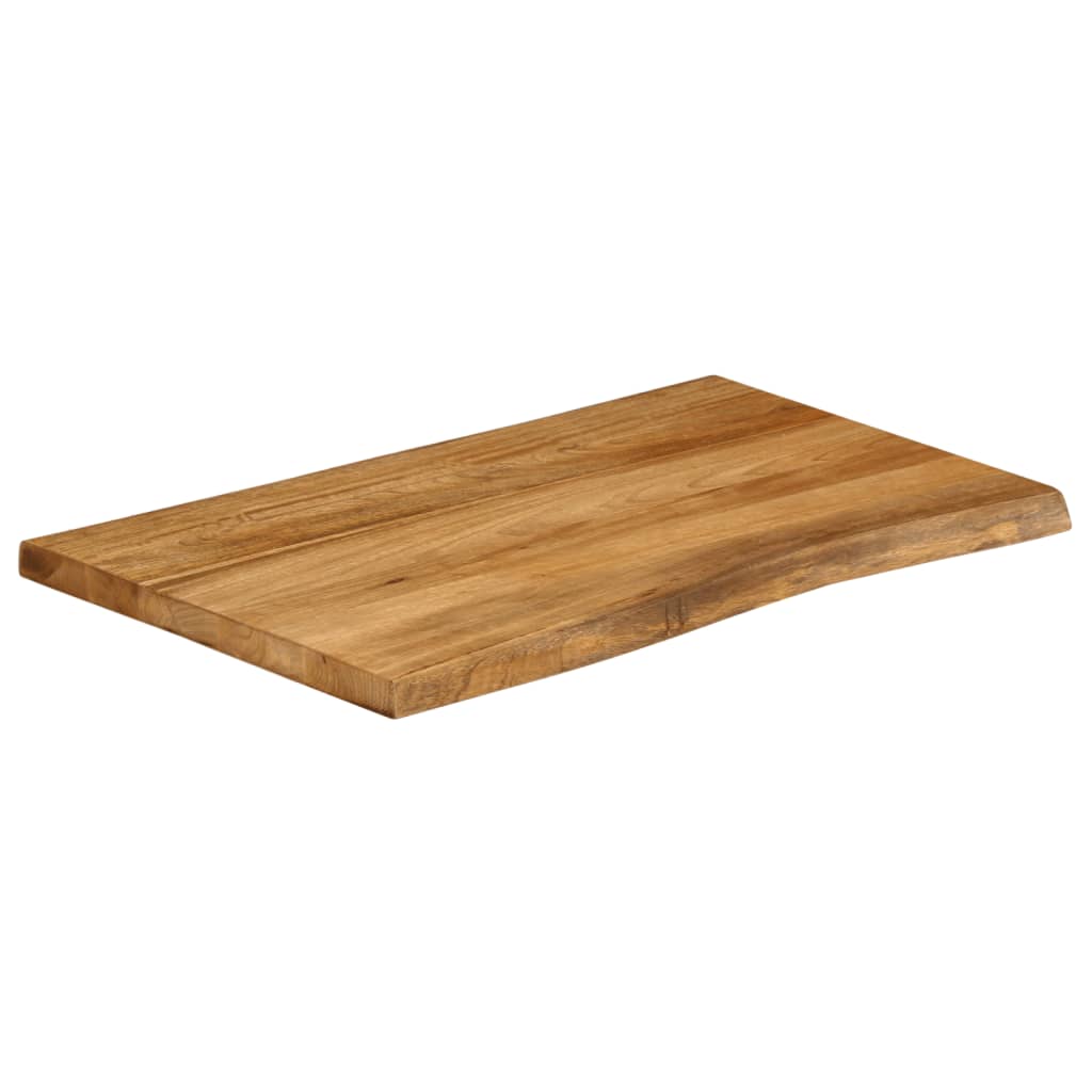 Tafelblad met natuurlijke rand 70x60x2,5 cm massief mangohout